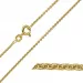 BNH Anker runden Halskette aus 14 Karat Gold 50 cm x 1,5 mm