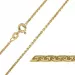 BNH Anker facet halskette aus 14 Karat Gold 50 cm x 1,3 mm