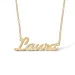 Namenskette mit Anhänger in 9 Karat Gold - My Letter
