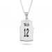 Basketball Namenskette mit Anhänger in Silber - My Letter
