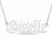 Elegant Namenshalsketten in Silber - My Letter