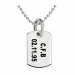 Junge dogtag Namenskette mit Anhänger in Silber - My Letter