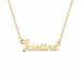 Namenskette mit Anhänger in 9 Karat Gold - My Letter