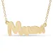 Namenskette mit Anhänger in 9 Karat Gold