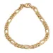 Figaroarmband aus 14 Karat Gold 21 cm x 3,4 mm