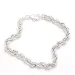 Bnh cordel-armband aus silber 18,5 cm x 4,5 mm