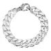 BNH Panzerarmband aus Silber 18,5 cm x 10,5 mm