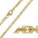 BNH Anker facet halskette aus 8 Karat Gold 55 cm x 2,8 mm