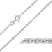 BNH Anker runden Armband aus 14 Karat Weißgold 17 cm x 2,0 mm
