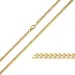 BNH Panzerhalskette aus 8 Karat Gold 55 cm x 2,4 mm