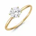 0,50 ct lab grown Diamant Solitärring in 9 Karat Gold 0,50 ct