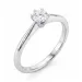 lab grown Diamant Solitärring aus Silber