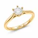 0,50 ct lab grown Diamant Solitärring in 9 Karat Gold 0,50 ct