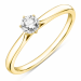 0,50 ct lab grown Diamant Solitärring in 9 Karat Gold 0,50 ct