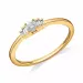 Diamant Gold Ring in 14 Karat Gold 0,15 ct 0,06 ct