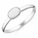 Ovaler Ring aus Silber