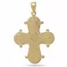 19 x 30 mm Dagmar-Kreuz mit Vater Unser aus 14 Karat Gold