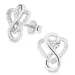 infinity Zirkon Ohrringe in Silber