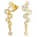 Zirkon Ohrringe in vergoldetem Silber - Bubbly Sparkle