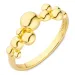 Kugel Ring aus vergoldetem Sterlingsilber - Bubbly Pure