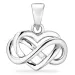 Herz infinity Anhänger aus Silber - Amoré