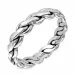 Kette Ring aus oxidiertem Sterlingsilber