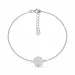 Blumen Armband aus Silber