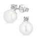 Perle Ohrringe in Silber