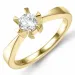 Diamant Solitärring in 14 Karat Gold 0,40 ct