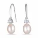 7,5-8 mm Perle Ohrringe in Silber