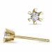2 x 0,06 ct Kampagne - Diamant Solitärohrstecker in 14 Karat Gold mit Diamant