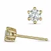 2 x 0,20 ct Solitärohrstecker in 14 Karat Gold mit Diamant
