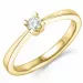 Kampagne - Diamant Ring in 14 Karat Gold 0,10 ct