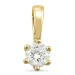 0,30 ct lab grown Diamant Solitäranhänger in 14 karat Gold 0,30 ct
