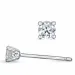 2 x 0,10 ct Solitärohrstecker in 14 Karat Weißgold mit Diamant