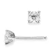 2 x 0,30 ct lab grown Diamant Solitärohrstecker in 14 Karat Weißgold mit lab grown Diamant 