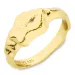 Ring aus vergoldetem Sterlingsilber - Lumé Etched