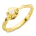 Perle Ring aus vergoldetes Messing - Eliné