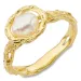 Perle Ring aus vergoldetes Messing - Eliné