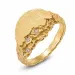 Zirkon Ring aus vergoldetes Messing - Lumé Etched