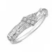 Zirkon Ring aus versilbertes Messing - Lumé Etched