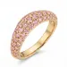 pink Ring aus vergoldetes Messing - Lumé Illume