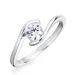 Zirkon Solitärring aus Silber