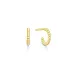 ID Fine IDH016GD Bubbly mini hoops in vergoldetem Sterlingsilber