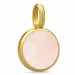 Julie Sandlau Prime hellroten Anhänger in vergoldetem Sterlingsilber rosa Bergkristall