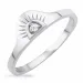 Kollektionsmuster Sonne Zirkon Ring aus Silber