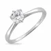 Kollektionsmuster Zirkon Solitärring aus 8 Karat Weißgold