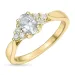 Kollektionsmuster Zirkon Ring aus 9 Karat Gold