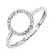 Kollektionsmuster runder Zirkon Ring aus Silber