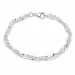 BNH Singapore Armband aus Silber 17 cm x 4,7 mm